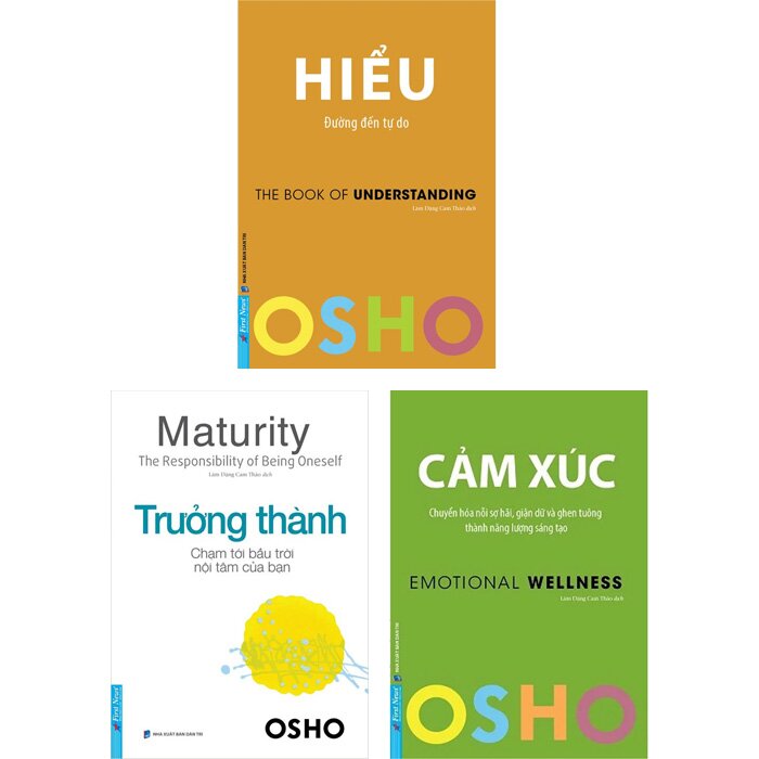 Combo Osho: Hiểu - Trưởng Thành - Cảm Xúc (3 Cuốn)